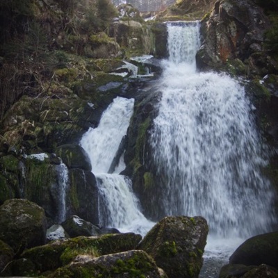 山水瀑布头像 特里贝格瀑布风景图片