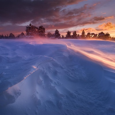 最好看的风景微信头像，冬季雪景优美自然风景高清图片