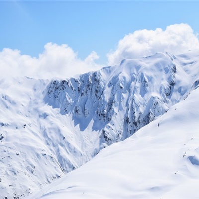 雪山风景微信头像 积雪的山峰高清图片