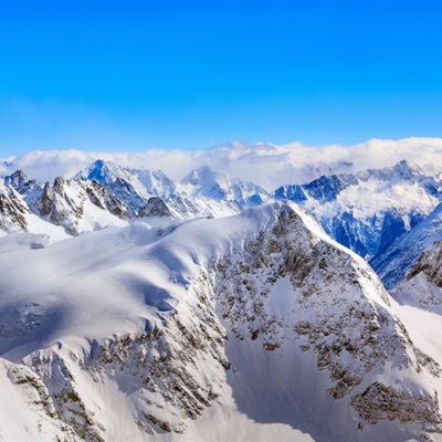 巍峨秀丽的雪山风景微信头像图片