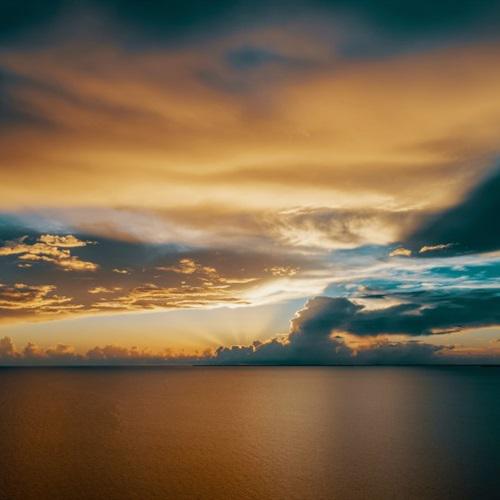 天空云朵头像，油画色彩的天空，神秘莫测太美了