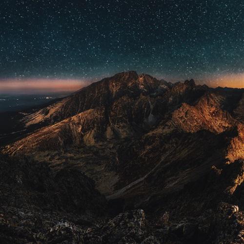 夜空风景头像，美丽寂静的夜空夜空挂满了星星