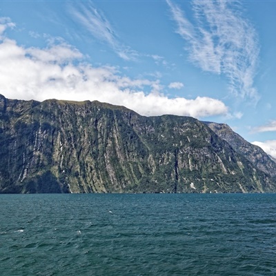 新西兰南岛米尔福德峡湾风景高清微信头像图片