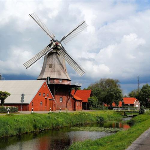 唯美风车头像，经典的荷兰风车做微信头像非常不错的