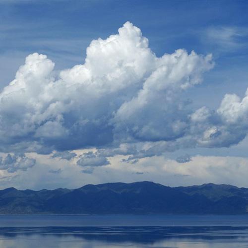 大自然才是最美的，蓝天白云风景微信头像