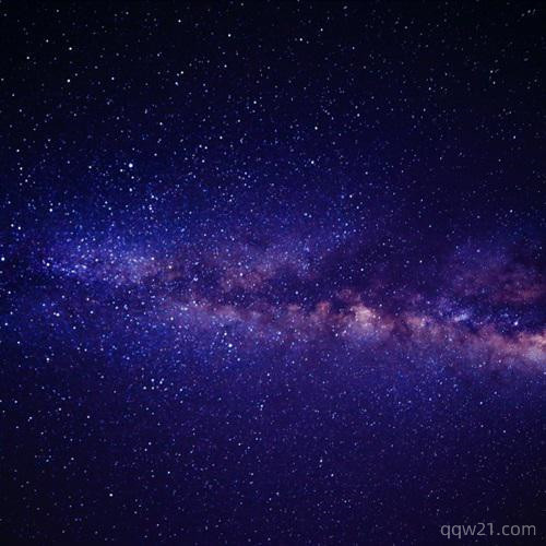 原宿风景头像，黑色夜幕下闪闪的银河星空风景图片