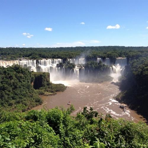 瀑布风景微信头像，巴西伊瓜苏大瀑布自然风景图片