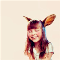 兔耳朵头像,兔耳朵小孩头像图片天真可爱萌哒哒