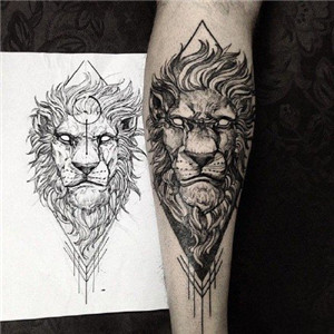 十二星座之狮子座的纹身图案 狮子座专属头像