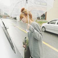 雨中打伞女生头像