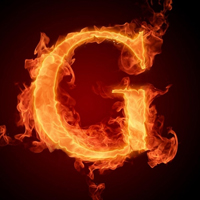 火焰字母头像,26个火焰字母头像,火焰燃烧字母头像下载